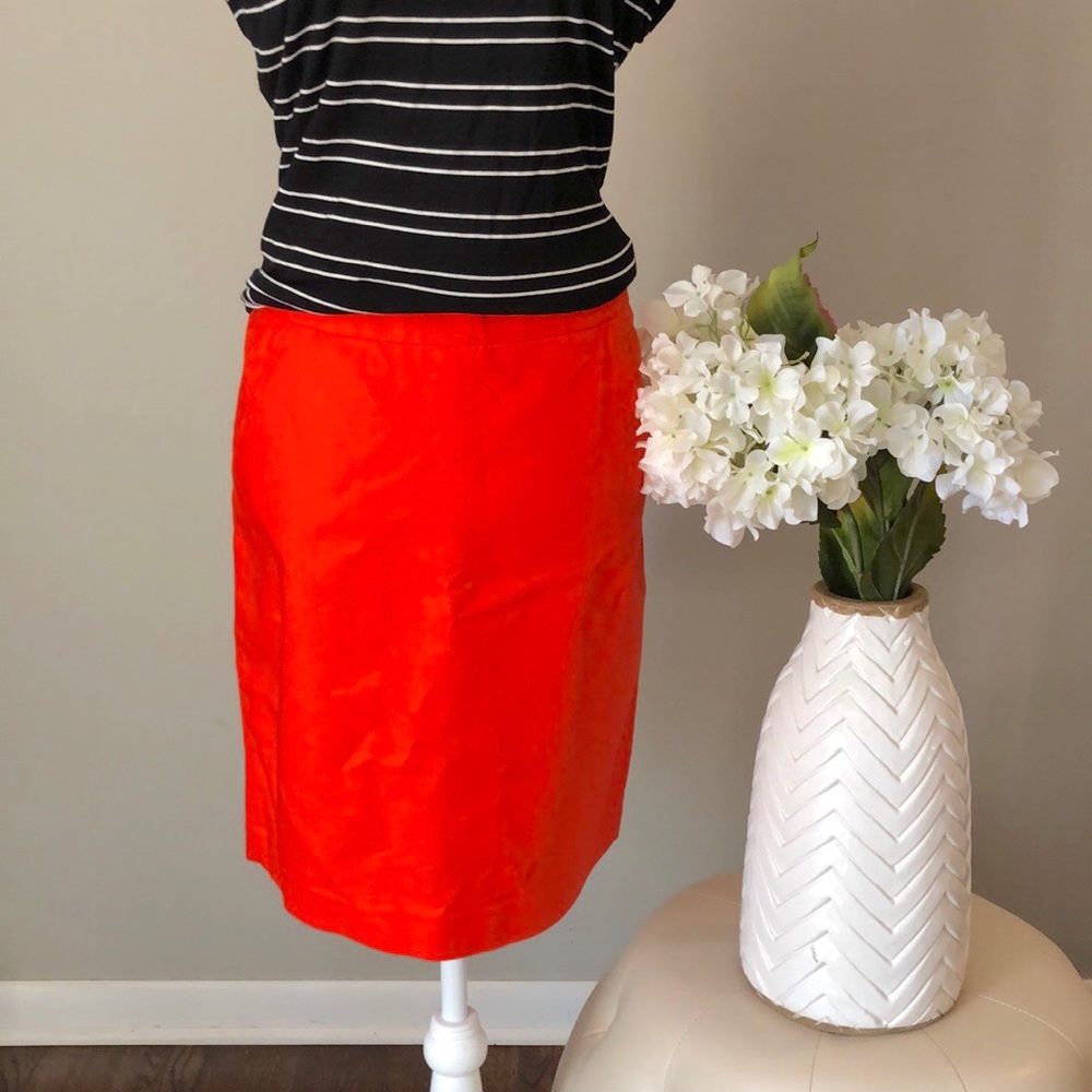 NEW Grace Elements Orange Pencil Skirt size 8